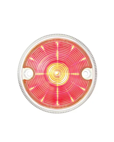 UP38510-15 LED 3" Series 1 Light Only For Double Face Light Housing - Red LED/Clear Lens