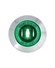 GG87066 - 1" MINI GREEN/GREEN 1 LED LIGHT W/CR. PLASTIC BEZEL GG87066 - 1" MINI GREEN/GREEN 1 LED LIGHT W/CR. PLASTIC BEZEL