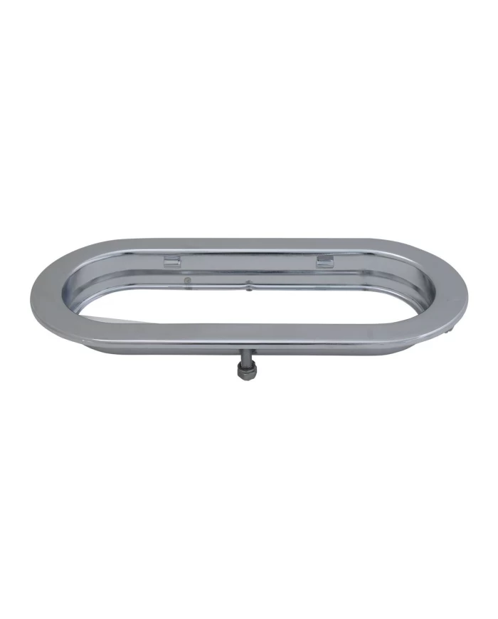 GG87206 - CR. STEEL FLANGE MOUNT RIM W/4 STUDS FOR GG OVAL LED LIGHTS