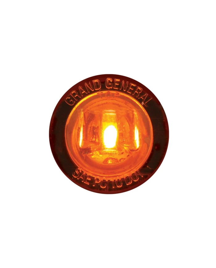GG87280 - 1" MINI AMBER/AMBER 1LED PUSH/ SCREW IN LED MARKER LIGHT