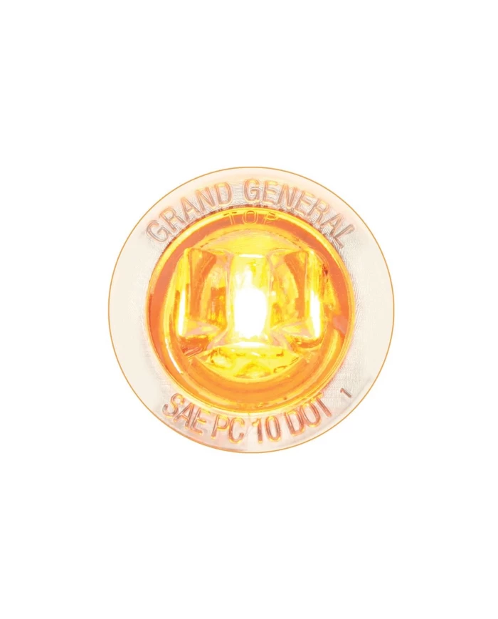 GG87281 - 1" MINI AMBER/CLEAR 1LED PUSH/ SCREW IN LED MARKER LIGHT GG87281 - 1" MINI AMBER/CLEAR 1LED PUSH/ SCREW IN LED MARKER LIGHT