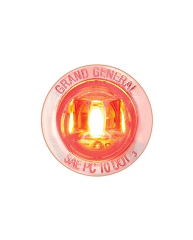 GG87283 - 1" MINI RED/CLEAR 1LED PUSH/ SCREW IN LED MARKER LIGHT GG87283 - 1" MINI RED/CLEAR 1LED PUSH/ SCREW IN LED MARKER LIGHT