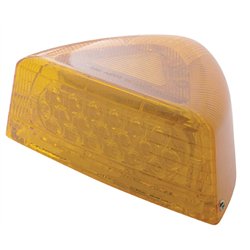 UP38548-37 LED Turn Signal Light With Clear Base For 1987-2007 Peterbilt 379/378/357 - Amber LED/Amber Lens