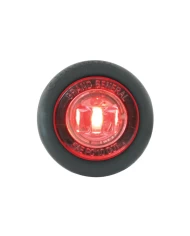 GG87293 - 1" MINI RED/CLEAR 1LED LIGHT W/GROMMET