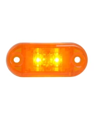 GG87390 - SMALL OVAL AMBER 2-LED MARKER LIGHT, AMBER LENS