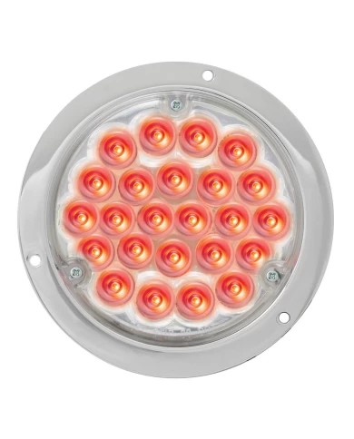 GG87583 - CR. DIE CAST 4" PEARL RED LED LIGHT, CLEAR LENS GG87583 - CR. DIE CAST 4" PEARL RED LED LIGHT, CLEAR LENS