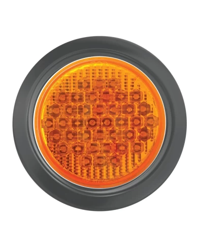 GG87703 - 4" AMBER/AMBER LED LIGHT W/ GROMMET & PIGTAIL, 40 DIODES GG87703 - 4" AMBER/AMBER LED LIGHT W/ GROMMET & PIGTAIL, 40 DIODES