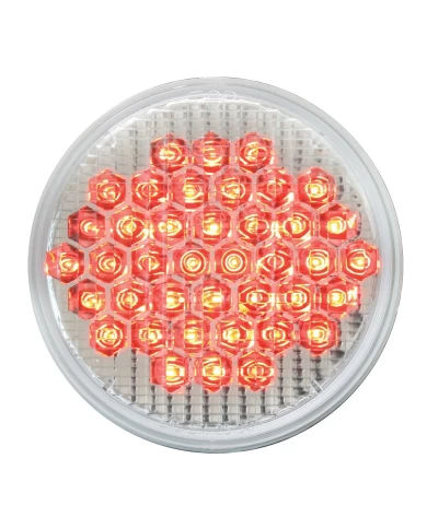 GG87706 - 4" RED 40-LED LIGHT ONLY, CLEAR LENS GG87706 - 4" RED 40-LED LIGHT ONLY, CLEAR LENS