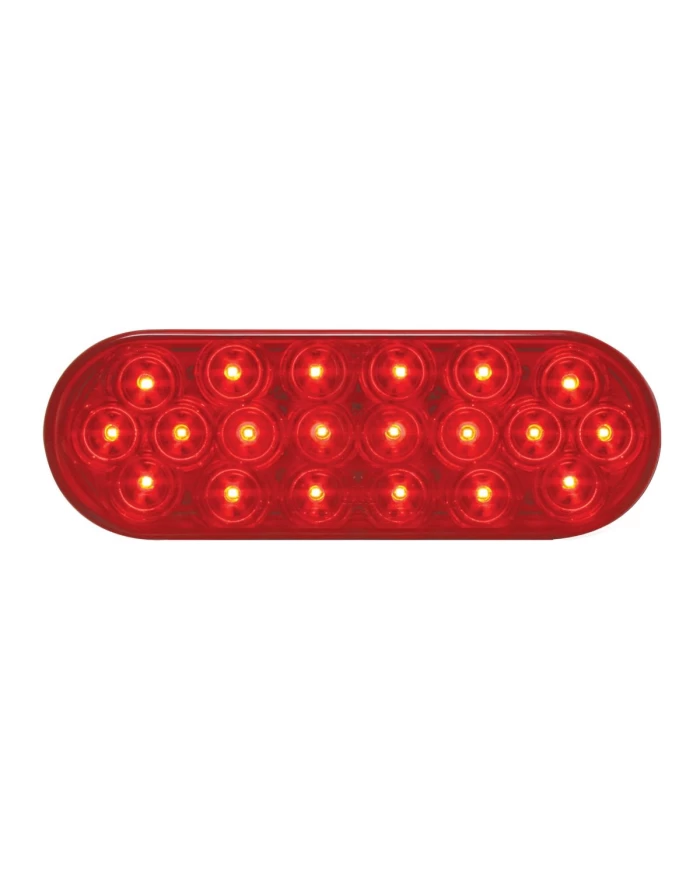 GG87721 - OVAL FLEET RED 20 LED LIGHT, RED LENS GG87721 - OVAL FLEET RED 20 LED LIGHT, RED LENS
