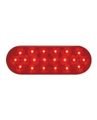GG87721 - OVAL FLEET RED 20 LED LIGHT, RED LENS GG87721 - OVAL FLEET RED 20 LED LIGHT, RED LENS