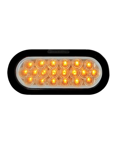 GG87726 - OVAL FLEET AMBER/CLEAR LED LIGHT W/GROMMET & PIGTAIL GG87726 - OVAL FLEET AMBER/CLEAR LED LIGHT W/GROMMET & PIGTAIL