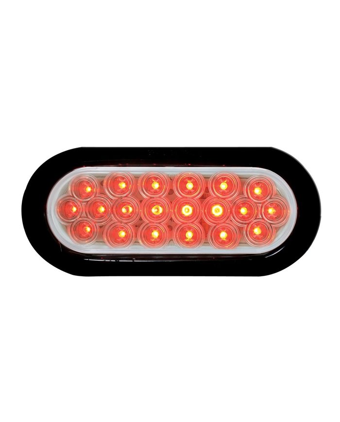 GG87727 - OVAL FLEET RED/CLEAR LED LIGHT W/GROMMET & PIGTAIL GG87727 - OVAL FLEET RED/CLEAR LED LIGHT W/GROMMET & PIGTAIL