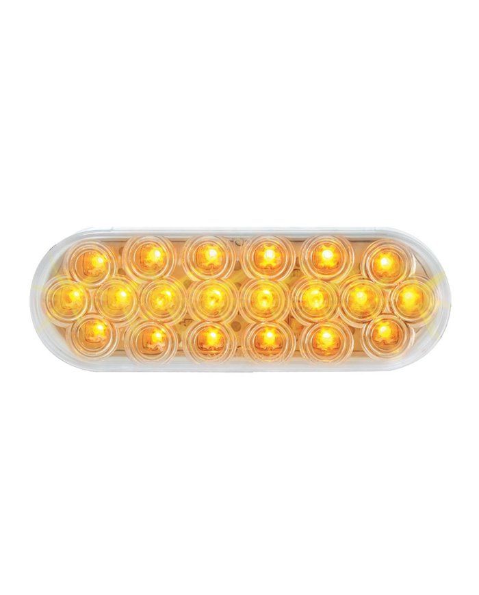 GG87728 - OVAL FLEET AMBER/CLEAR 20 LED SEALED LIGHT GG87728 - OVAL FLEET AMBER/CLEAR 20 LED SEALED LIGHT