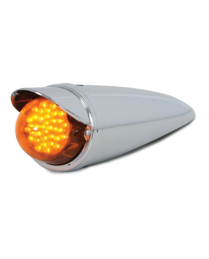 GG93724 - 3.5" CR. CAB LED LIGHT W/L. AM WATERMELON GLASS LENS & VISOR GG93724 - 3.5" CR. CAB LED LIGHT W/L. AM WATERMELON GLASS LENS & VISOR