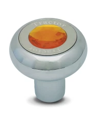 GG95370 - SCREW-IN CR. ALUM. TRACTOR KNOB W/AMBER JEWEL