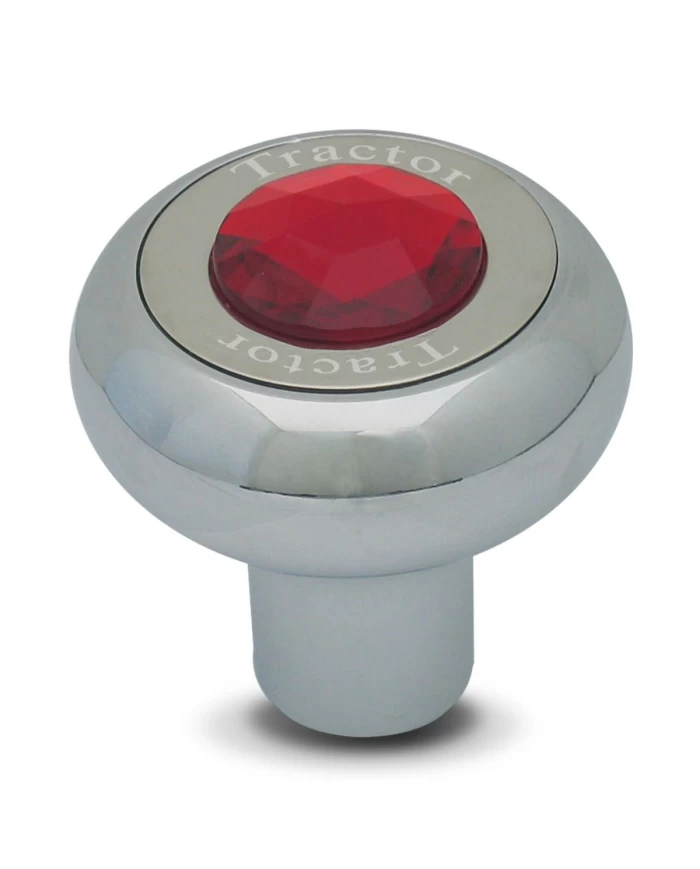 GG95375 - SCREW-IN CR. ALUM. TRACTOR KNOB W/RED JEWEL