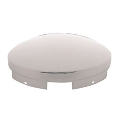 UP10104-5 Even Notched Chrome Dome Front Hubcap - 3/4" Side Wall