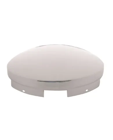 UP10104-5 Even Notched Chrome Dome Front Hubcap - 3/4" Side Wall