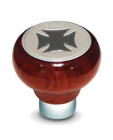 GG95560 - ROSEWOOD SCREW-IN AIR KNOB W/ BLACK IRON CROSS & SS TRACTOR GG95560 - ROSEWOOD SCREW-IN AIR KNOB W/ BLACK IRON CROSS & SS TRACTOR