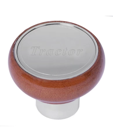 GG96021 - WOOD AIR VALVE CONTROL KNOB W/SS TRACTOR SCRIPT GG96021 - WOOD AIR VALVE CONTROL KNOB W/SS TRACTOR SCRIPT