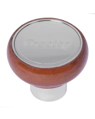 GG96021 - WOOD AIR VALVE CONTROL KNOB W/SS TRACTOR SCRIPT
