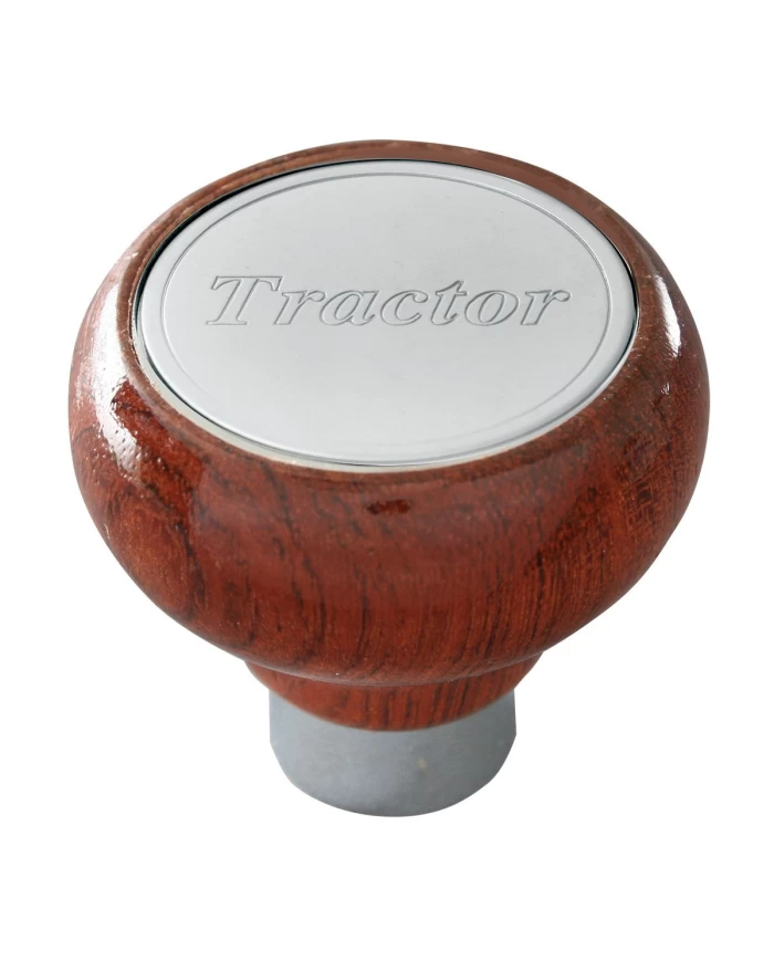 GG96024 - ROSEWOOD AIR CONTROL KNOB W/SS TRACTOR SCRIPT