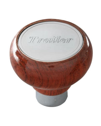 GG96025 - ROSEWOOD AIR CONTROL KNOB W/SS TRAILER SCRIPT GG96025 - ROSEWOOD AIR CONTROL KNOB W/SS TRAILER SCRIPT