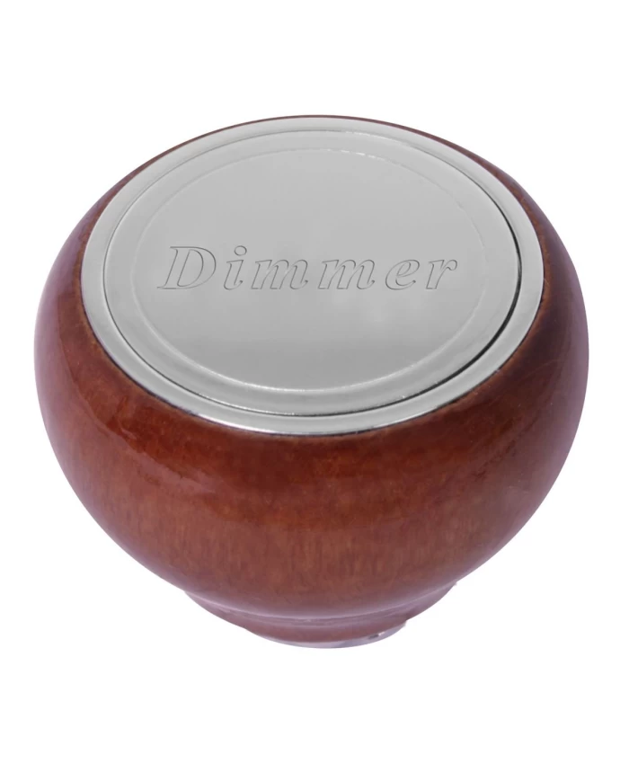 GG96033 - WOOD DASHBOARD KNOB W/SS DIMMER SCRIPT GG96033 - WOOD DASHBOARD KNOB W/SS DIMMER SCRIPT