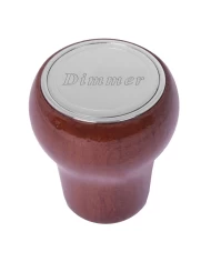 GG96050 - ROSE WOOD DASHBOARD KNOB W/SS DIMMER PLATE GG96050 - ROSE WOOD DASHBOARD KNOB W/SS DIMMER PLATE