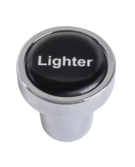 GG96250 - CR. ALUM. CIGARETTE LIGHTER KNOB W/BLACK LIGHTER STICKER