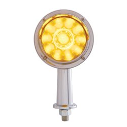 UP38595-11 LED 2-1/8" Arm Watermelon Honda Light Kit With Visor - Amber LED/Amber Lens