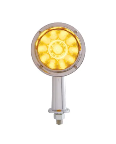 UP38595-11 LED 2-1/8" Arm Watermelon Honda Light Kit With Visor - Amber LED/Amber Lens