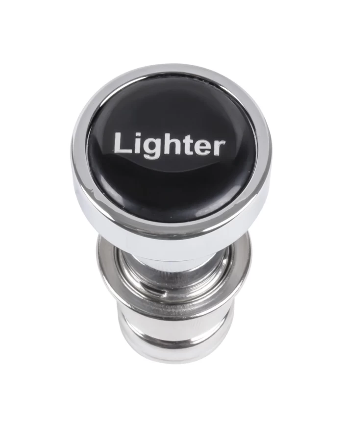 GG96650 - CR. ALUM. CIGARETTE LIGHTER W/BLACK STICKER