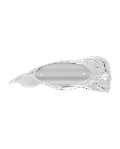 GG97044 - CR. PLASTIC FLAMED SKULL EMBLEM ACCENT - L/H GG97044 - CR. PLASTIC FLAMED SKULL EMBLEM ACCENT - L/H