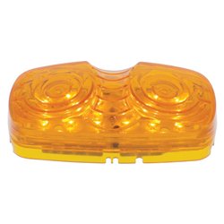 UP38610-12 LED 4" X 2" Rectangular Light (Clearance/Marker) - Amber LED/Amber Lens