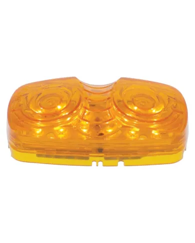 UP38610-12 LED 4" X 2" Rectangular Light (Clearance/Marker) - Amber LED/Amber Lens