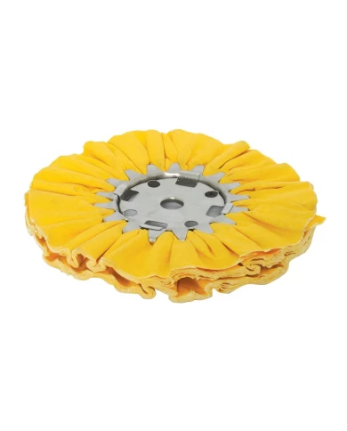 GG98150 - 8"X3" YELLOW TREATED AIRWAY BUFFING WHEEL GG98150 - 8"X3" YELLOW TREATED AIRWAY BUFFING WHEEL