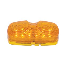 UP38610B-12 LED 4" X 2" Rectangular Light (Clearance/Marker) - Amber LED/Amber Lens (Bulk)