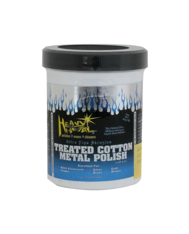 GG98266 - 4 OZ HEAVY METAL WHITE COTTON POLISH GG98266 - 4 OZ HEAVY METAL WHITE COTTON POLISH