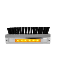 GG98981 - CR. ALUM. BOOT CADDIE W/ BLACK BRUSH & AMBER/CLR 6 LED LIGHT GG98981 - CR. ALUM. BOOT CADDIE W/ BLACK BRUSH & AMBER/CLR 6 LED LIGHT