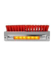GG98984 - CR. ALUM. BOOT CADDIE W/ RED BRUSH & AMBER/AMB 6 LED LIGHT GG98984 - CR. ALUM. BOOT CADDIE W/ RED BRUSH & AMBER/AMB 6 LED LIGHT