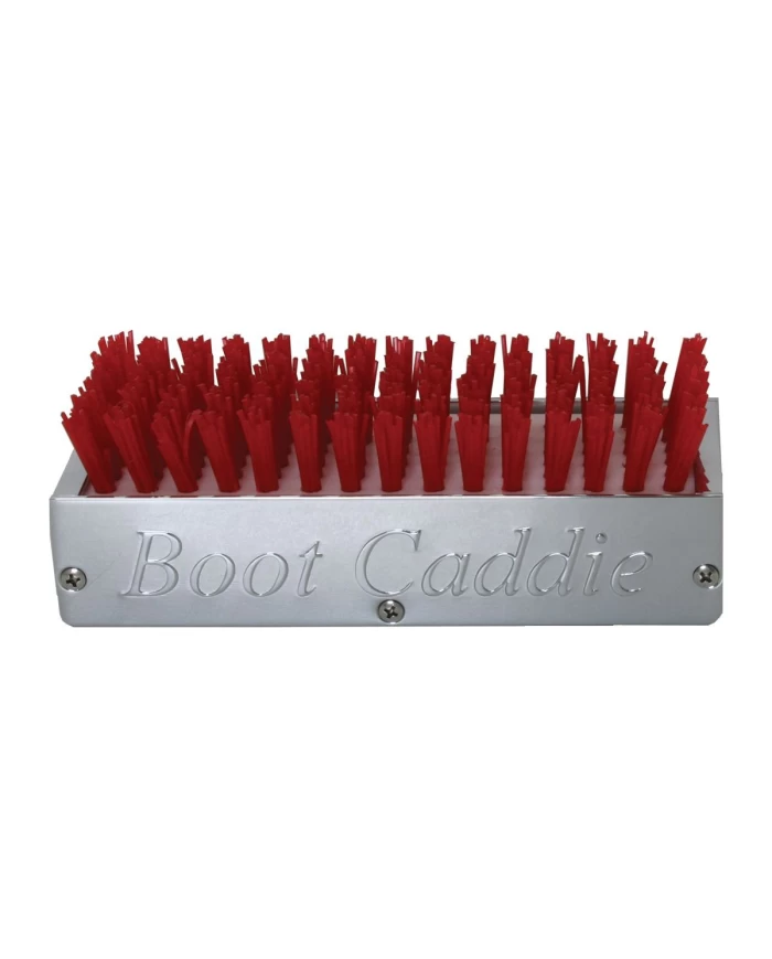 GG98992 - CR. ALUMINUM BOOT CADDIE W/ RED BRUSH & HARDWARE GG98992 - CR. ALUMINUM BOOT CADDIE W/ RED BRUSH & HARDWARE