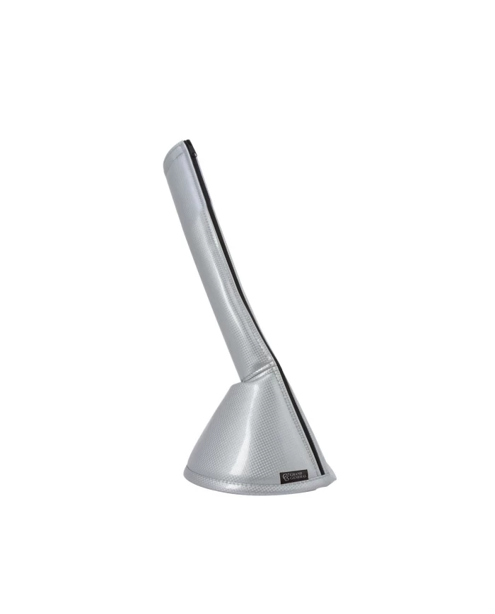 GG99675 - 17" SILVER CARBON FIBER GEAR SHIFT BOOT COVER GG99675 - 17" SILVER CARBON FIBER GEAR SHIFT BOOT COVER