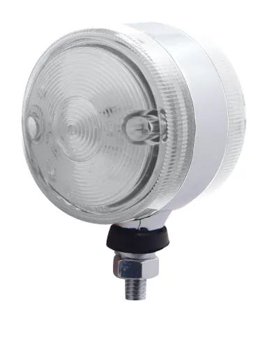 UP38683-30 LED 3" Double Face Light - Amber & Red LED/Clear Lens