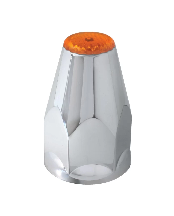GG10320SP - CR. PL. SCREW-ON 33 M/MX3-1/4" NUT CVR W/AMBER REFLECTOR, SET OF 10 GG10320SP - CR. PL. SCREW-ON 33 M/MX3-1/4" NUT CVR W/AMBER REFLECTOR, SET OF 10
