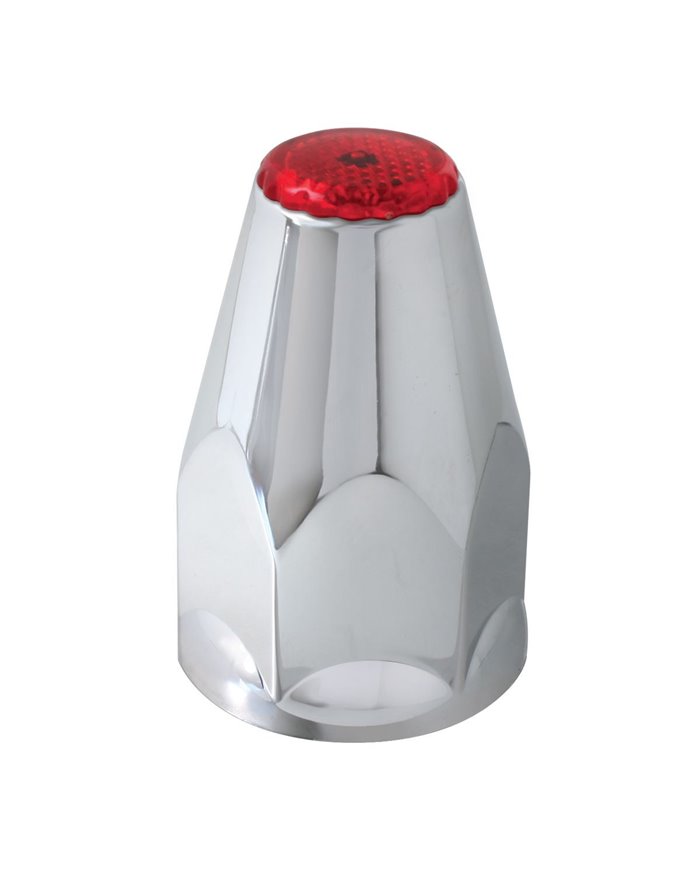 GG10324SP - CR. PL. SCREWON 33 MMX3-1/4" NUT CVR W/RED REFLECTOR, SET OF 10 GG10324SP - CR. PL. SCREWON 33 MMX3-1/4" NUT CVR W/RED REFLECTOR, SET OF 10