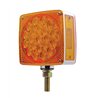 UP38701-45 LED Single Stud Double Face Turn Signal Light (Driver) - Amber & Red LED/Amber & Red Lens