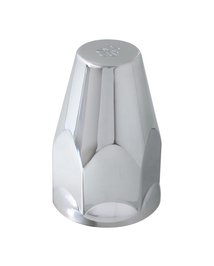 GG10326SP - CR. PLASTIC CLASSIC SCREW-ON NUT CVR W/FLANGE 33MM X 3.25", SET OF 10