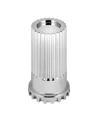 GG10354 - CR. PL. 33MM X 4"H SCREW-ON BULLET FLAT TOP NUT COVER