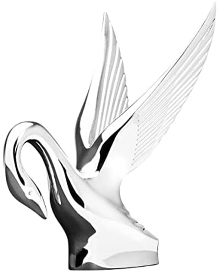 GG48007- CHROME CLASSIC SWAN HOODORNAMENT